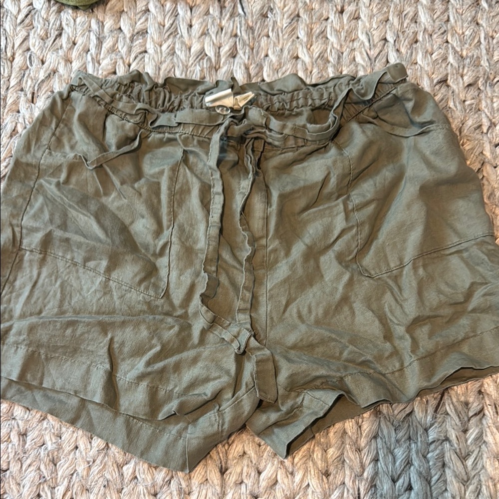 Olive Green Women's Shorts